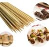 KIT 1000 Espetinhos 25 cm de Bambu Afiado Espeto Churrasco Artesanato Descartável Alta Qualidade